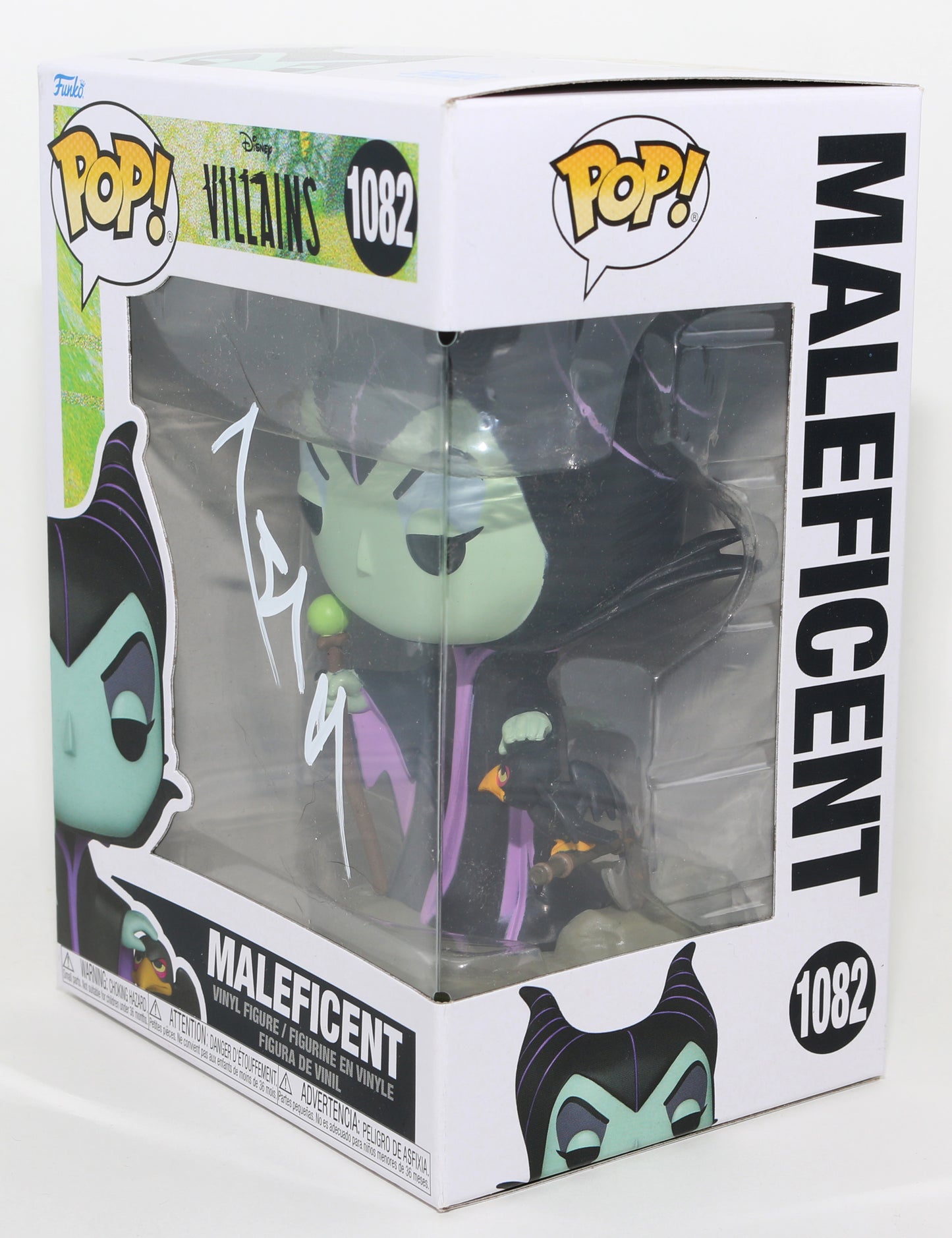 
                  
                    Angelina Jolie as Maleficent in Disney's Maleficent Villains Signed Funko POP! #1082
                  
                