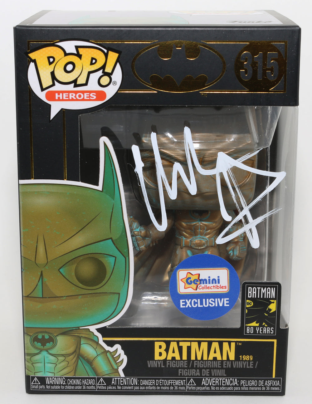 Christian Bale as Batman in Christopher Nolan's The Dark Knight Trilogy Gemini Collectibles Exclusive Signed Funko POP! #315