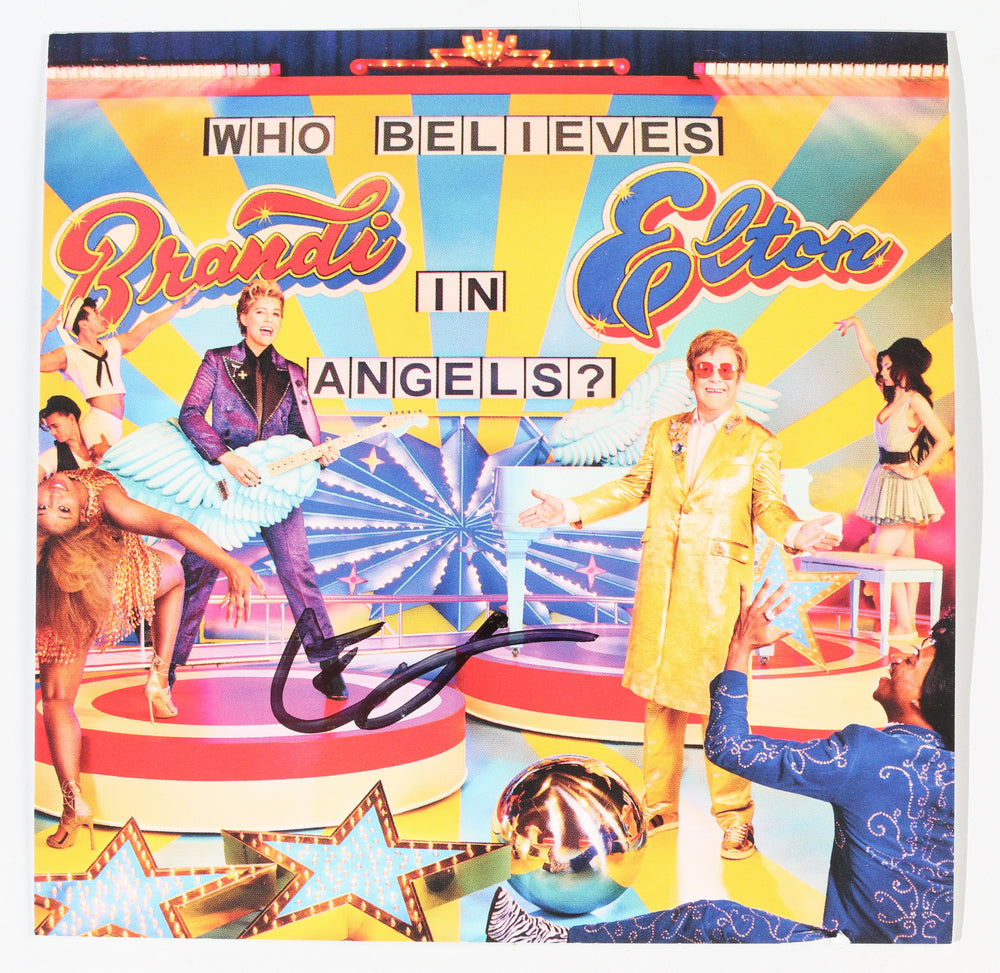 
                  
                    Elton John and Brandi Carlile: Who Believes in Angels? CD Insert Signed by Elton John
                  
                