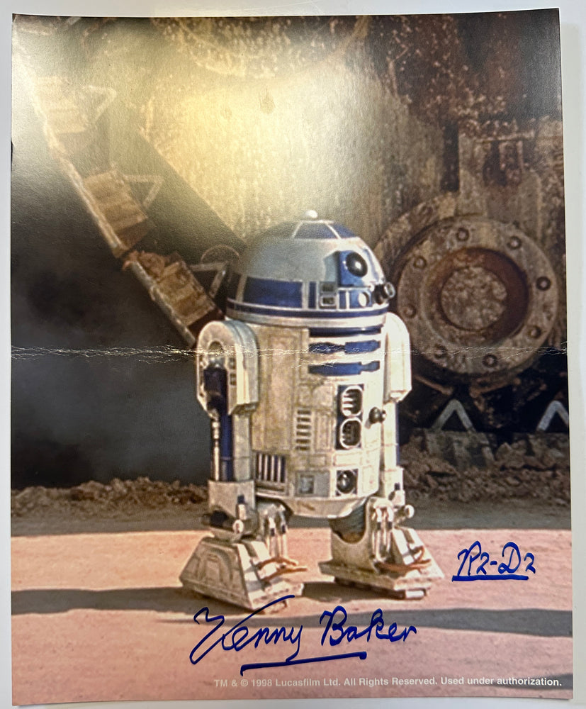 Kenny Baker as R2-D2 in Star Wars: A New Hope Signed 8x10 Photo