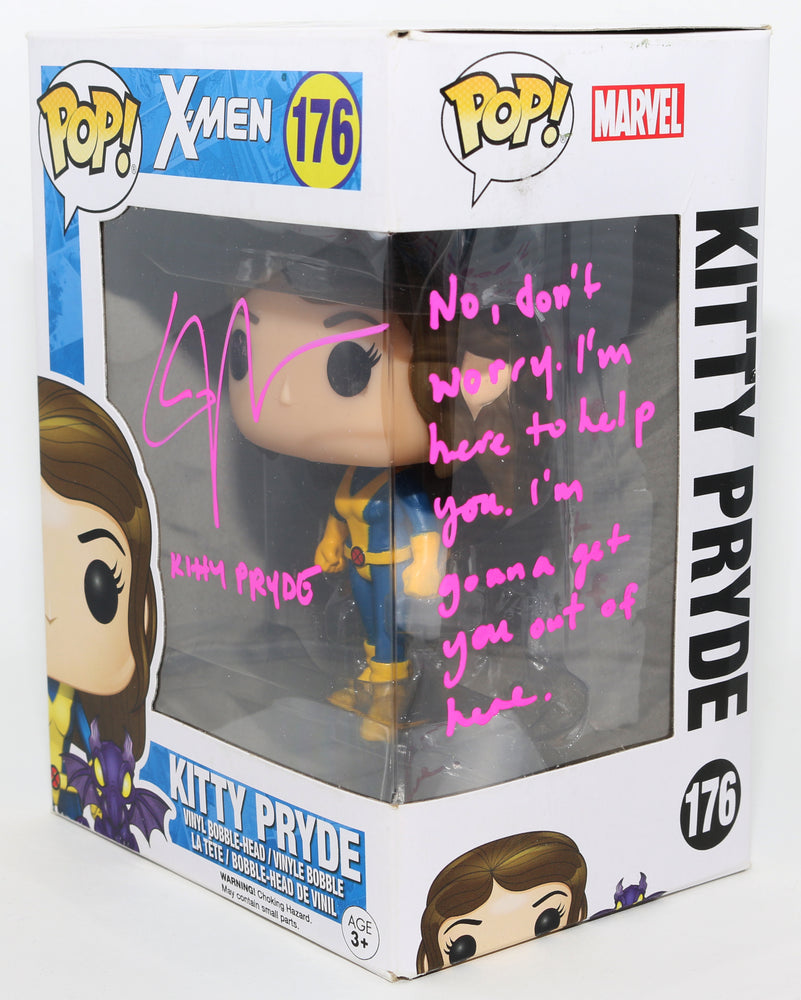 
                  
                    Elliot / Ellen Page as Kitty Pryde in X-Men Signed Funko POP! #176 with Character Name & Quote
                  
                