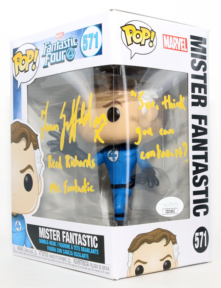 
                  
                    Ioan Gruffudd as Reed Richards / Mr. Fantastic in Fantastic Four (JSA) Signed Funko POP! #571 with Character Name & Quote
                  
                