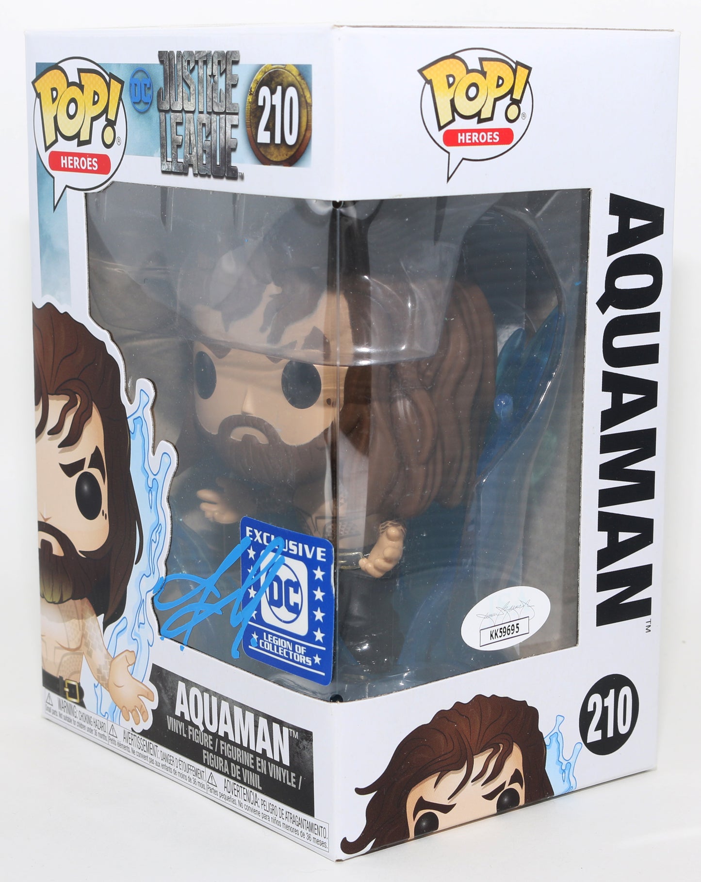 
                  
                    Jason Momoa as Aquaman Shirtless in Justice League DC Legion Exclusive (JSA) Signed Funko POP! #210
                  
                