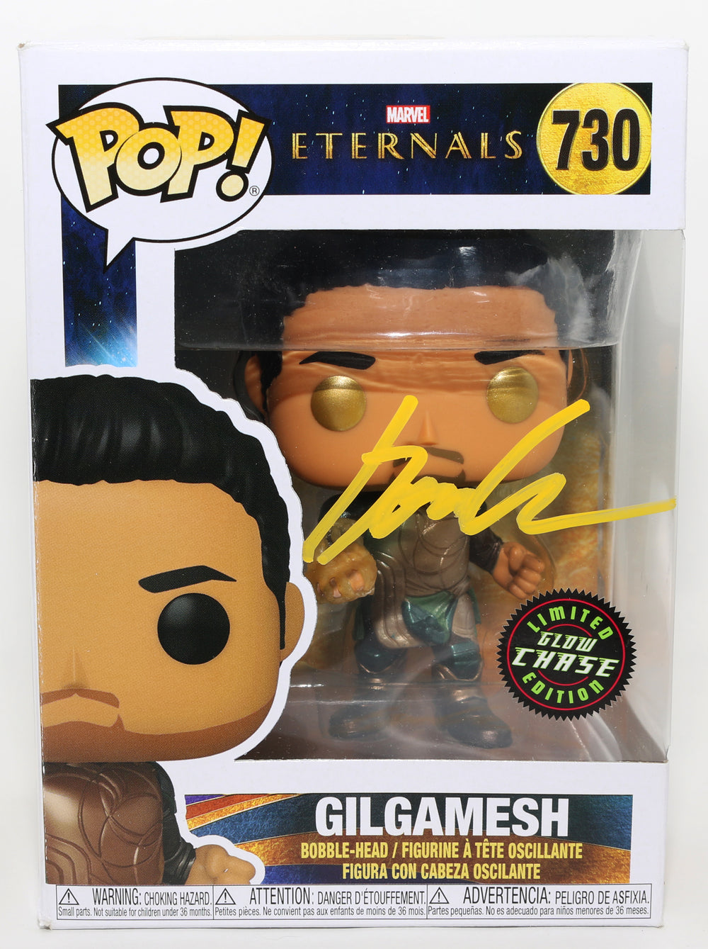 Don Lee as Gilgamesh in Eternals GITD Chase (JSA) Signed Funko POP! #730