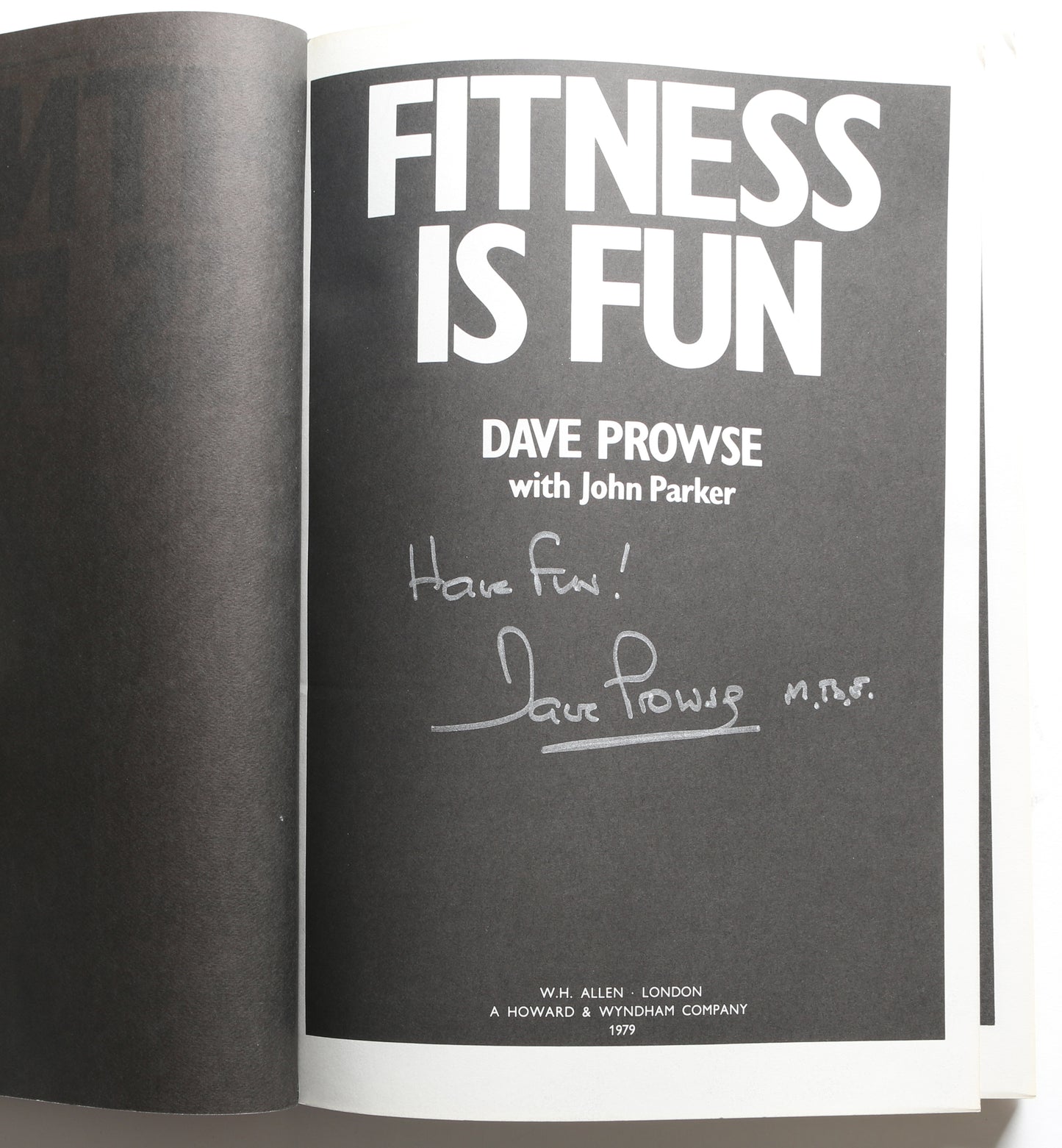 
                  
                    Fitness is Fun Book Signed by Star Wars Darth Vader Actor & Author Dave Prowse
                  
                