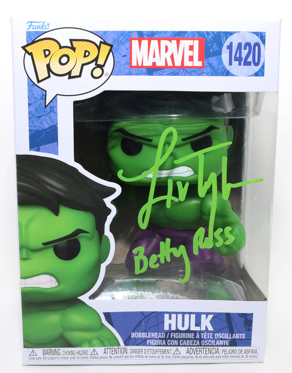 Liv Tyler as Betty Ross in The Incredible Hulk Signed Funko POP! #1420 with Character Name