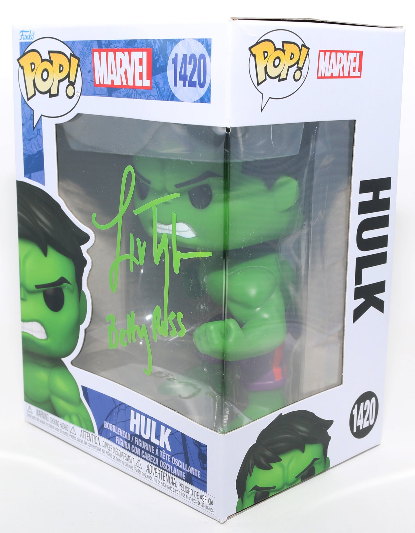 
                  
                    Liv Tyler as Betty Ross in The Incredible Hulk Signed Funko POP! #1420 with Character Name
                  
                