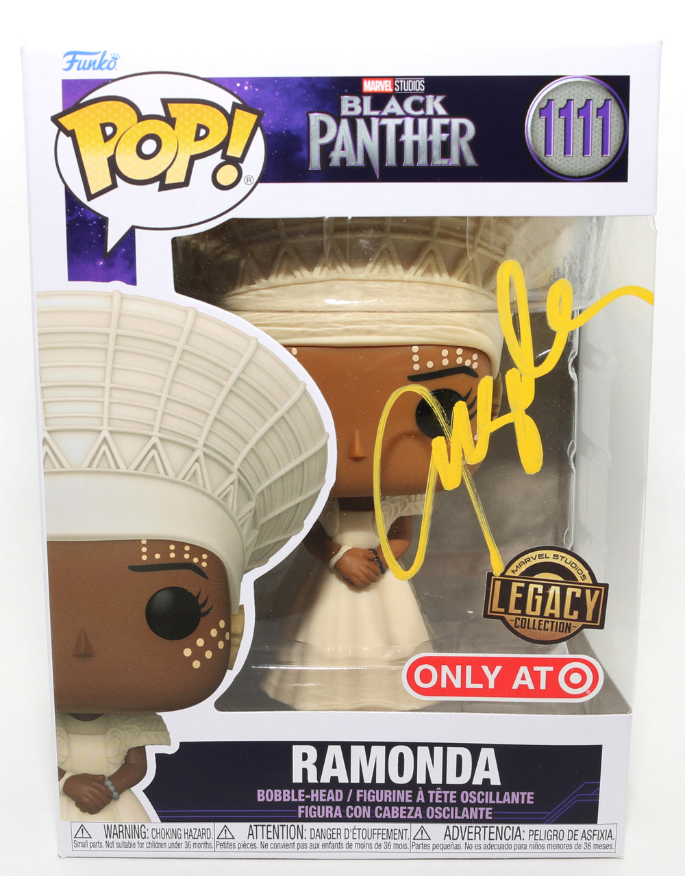 Angela Bassett as Ramonda in Black Panther Marvel Legacy Target Exclusive Signed Funko POP! #1111