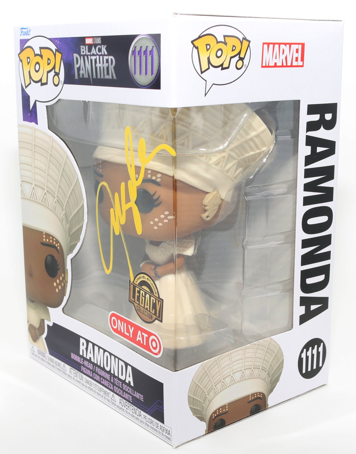 
                  
                    Angela Bassett as Ramonda in Black Panther Marvel Legacy Target Exclusive Signed Funko POP! #1111
                  
                