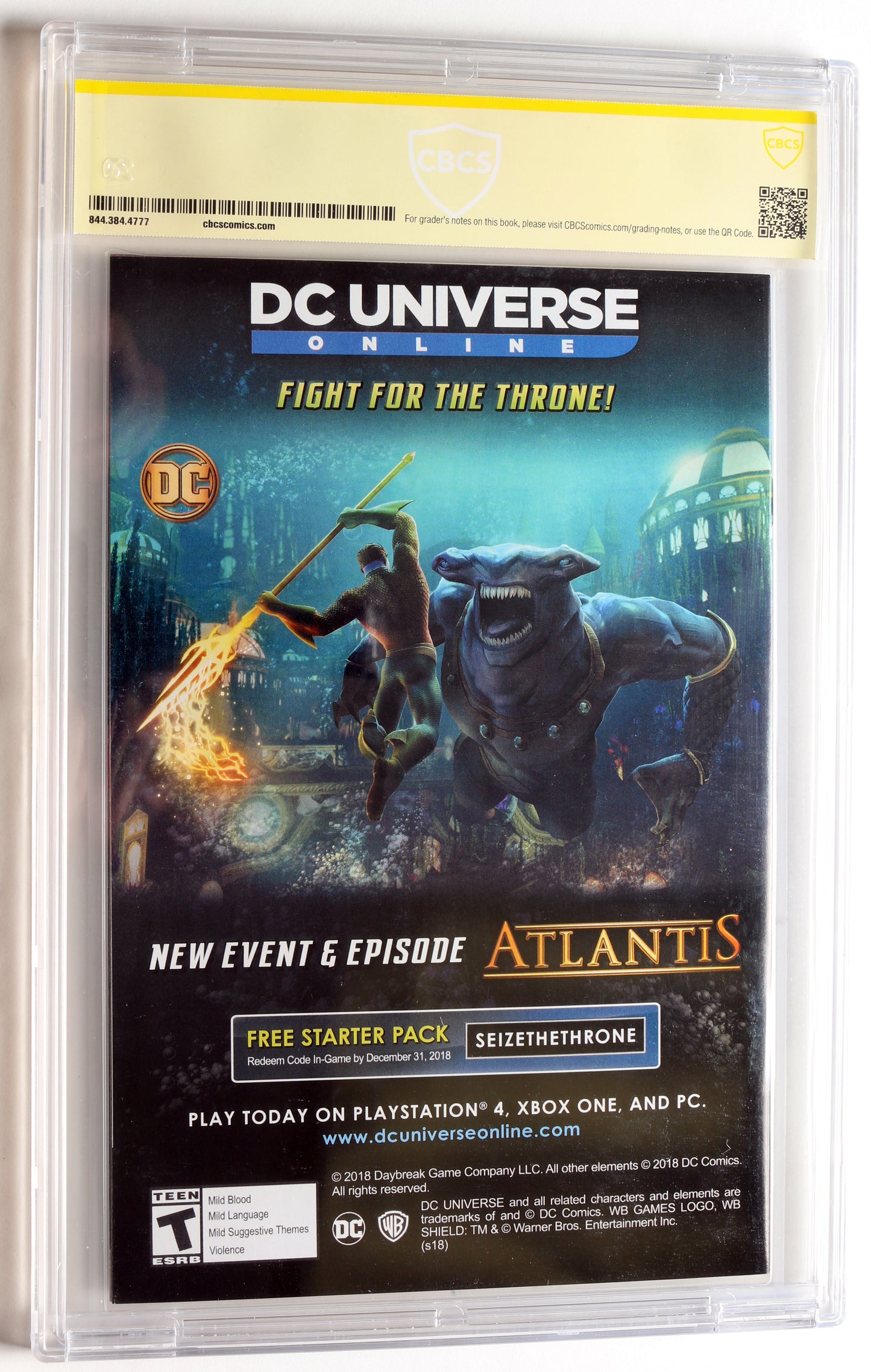 
                  
                    Aquaman #42 - Ben Oliver Variant - Signed by Jason Momoa & Amber Heard (CBCS Witnessed Sig 9.8) 2019
                  
                