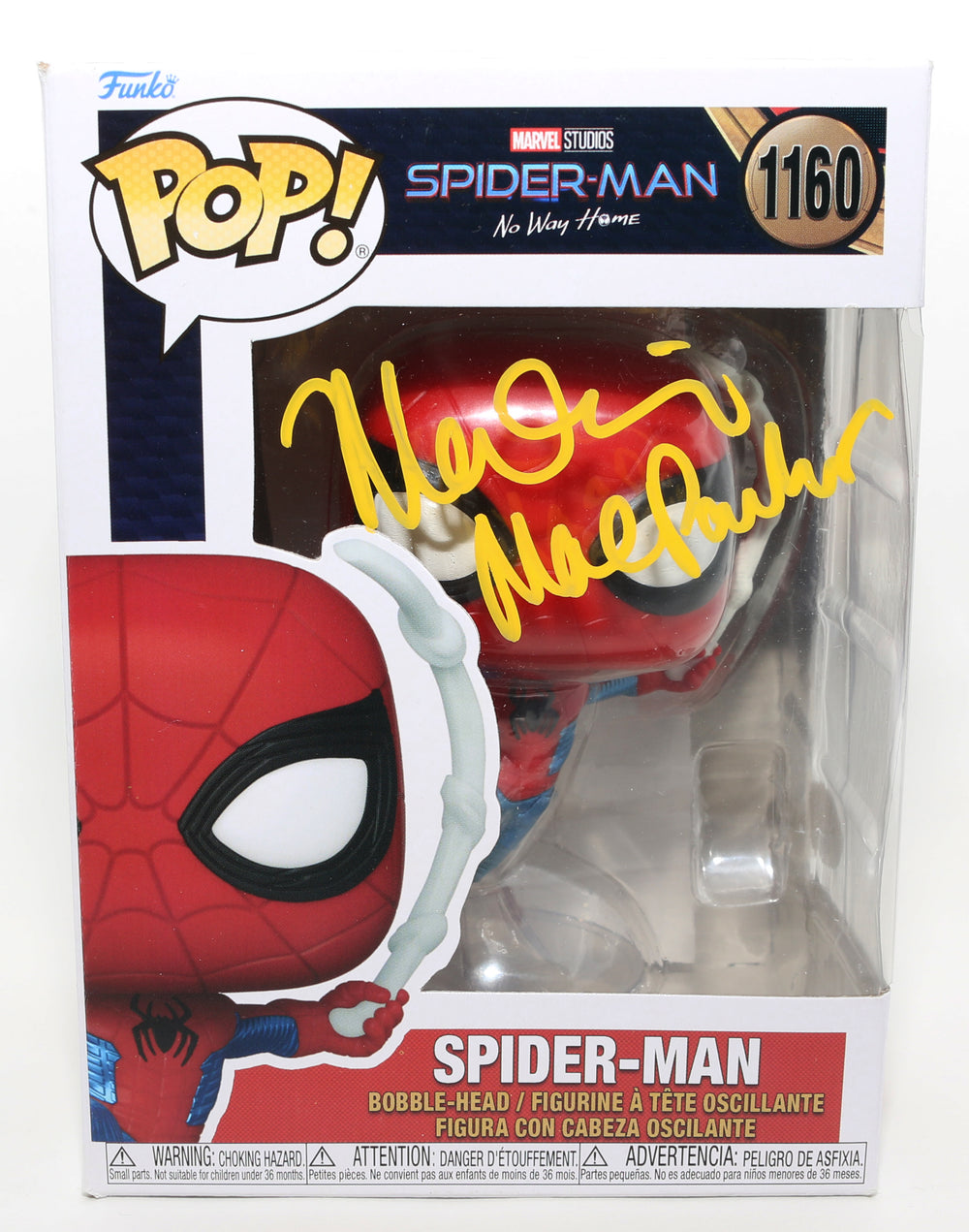 Marisa Tomei as Aunt May Parker in Spider-Man: No Way Home (JSA) Signed Funko POP! #1160 with Character Name