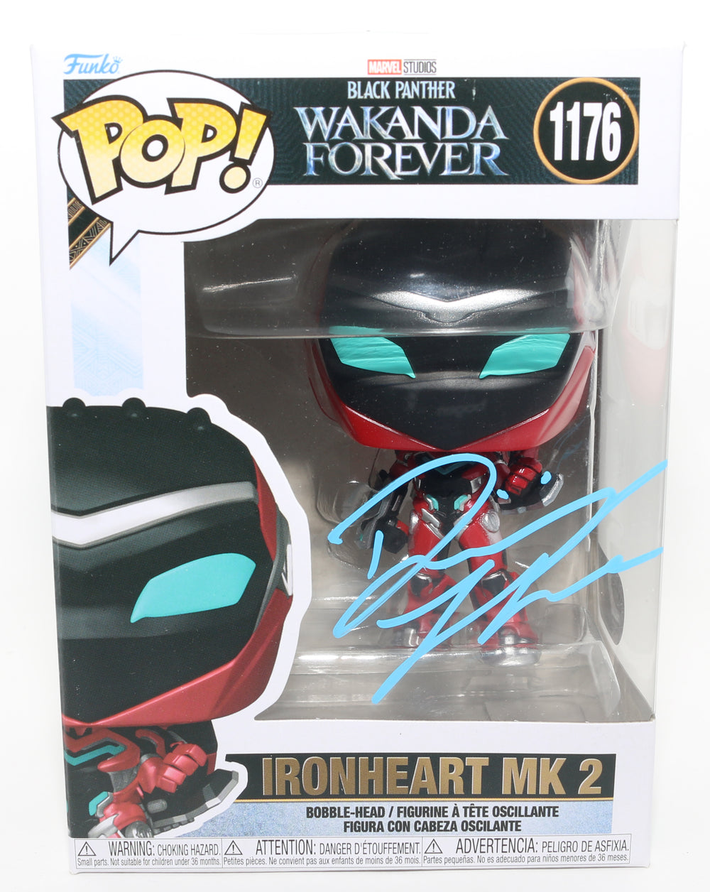 Dominique Thorne as Ironheart Mark 2 in Black Panther: Wakanda Forever (SWAU) Signed Funko POP! #1176