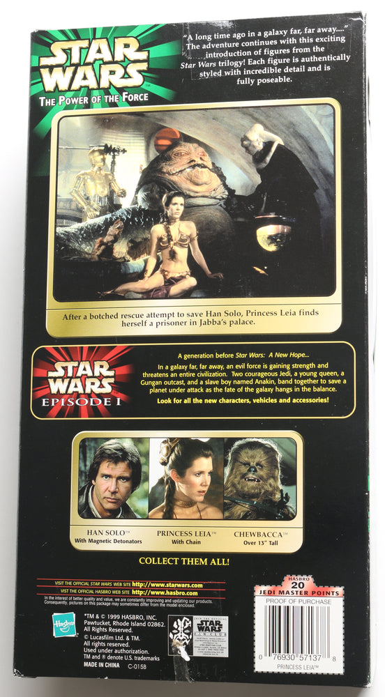 
                  
                    Carrie Fisher as Slave Princess Leia Star Wars: The Power of The Force Signed Hasbro Doll
                  
                