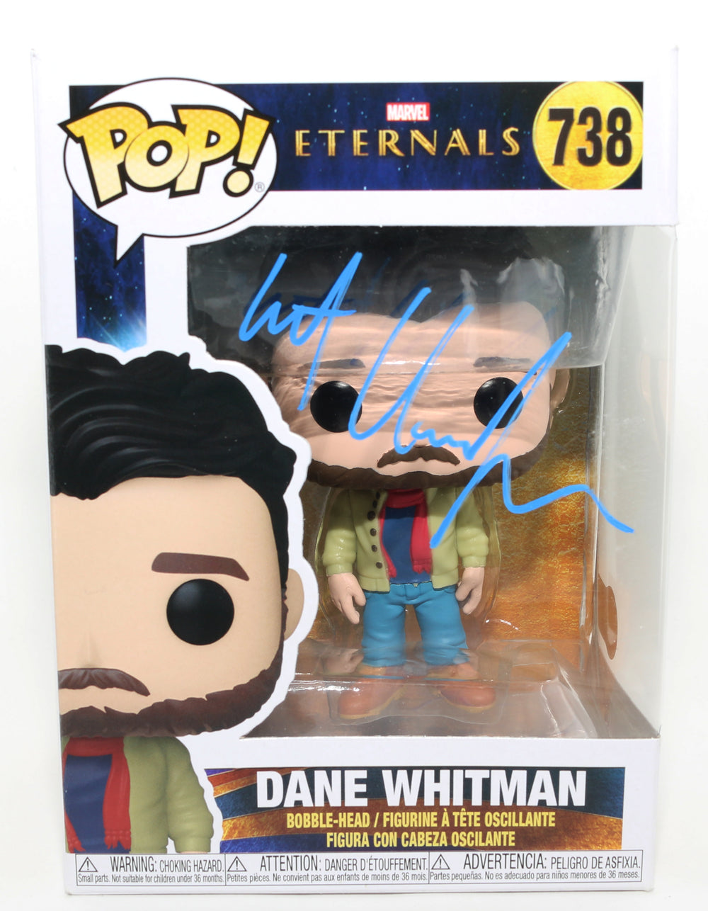 Kit Harrington as Dane Whitman in Eternals (Beckett) Signed Funko POP! #738