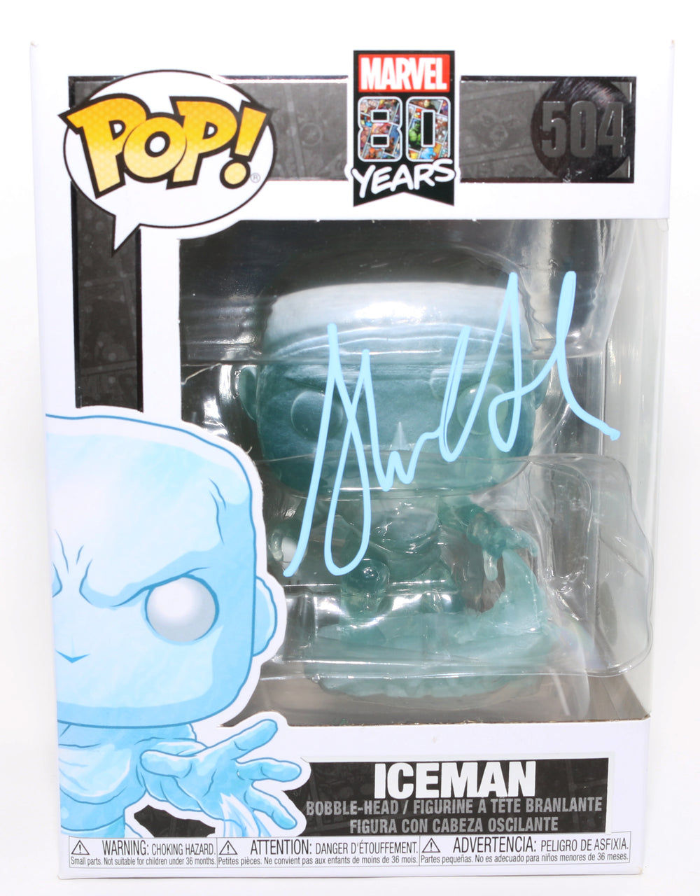 Shawn Ashford as Iceman in X2: X-Men United (JSA) Signed Funko POP! #504
