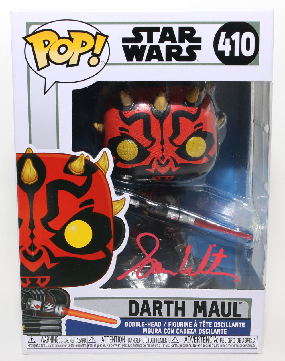 Sam Witwer as Darth Maul in Star Wars: The Clone Wars (SWAU) Signed Funko POP! #410