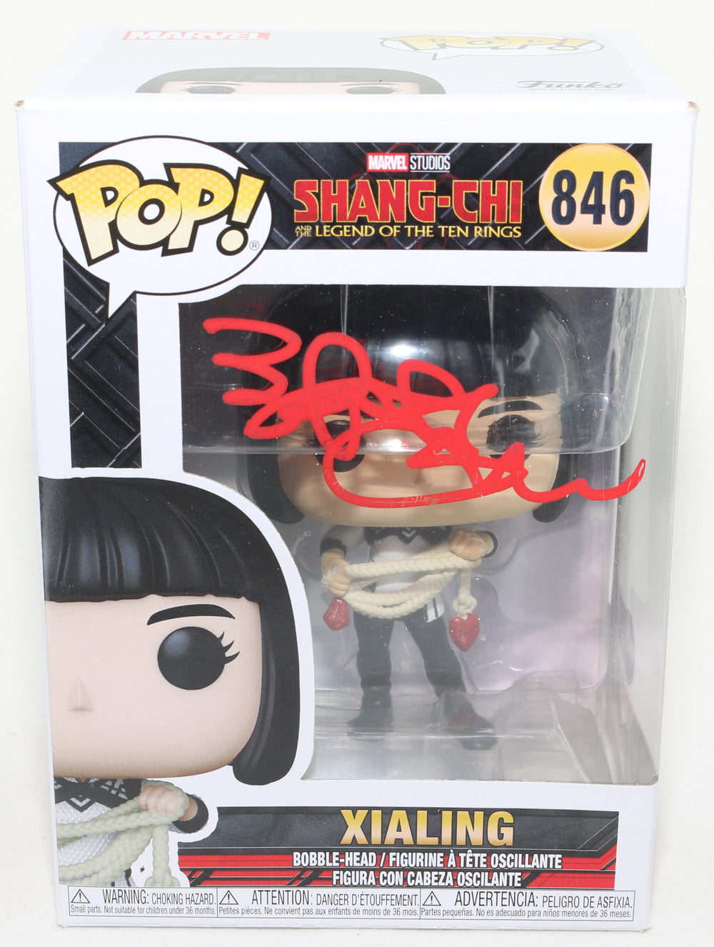 Meng'er Zhang as Xu Xialing in Shang-Chi and the Legend of the Ten Rings (Beckett Witnessed) Signed Funko POP! #846