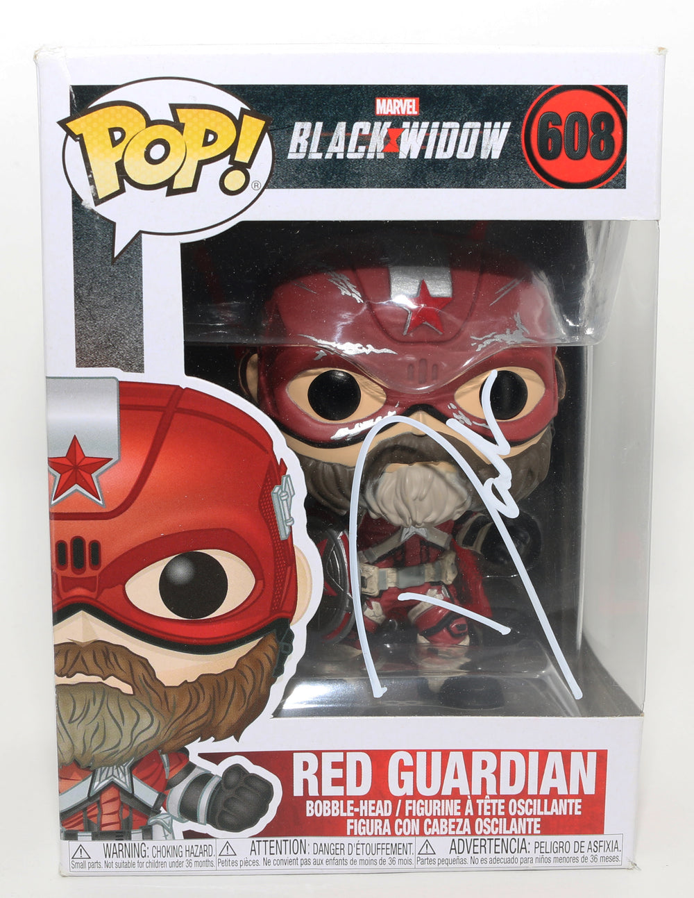 David Harbour as Alexei Shostakov the Red Guardian in Marvel's Black Widow Signed Funko POP! #608