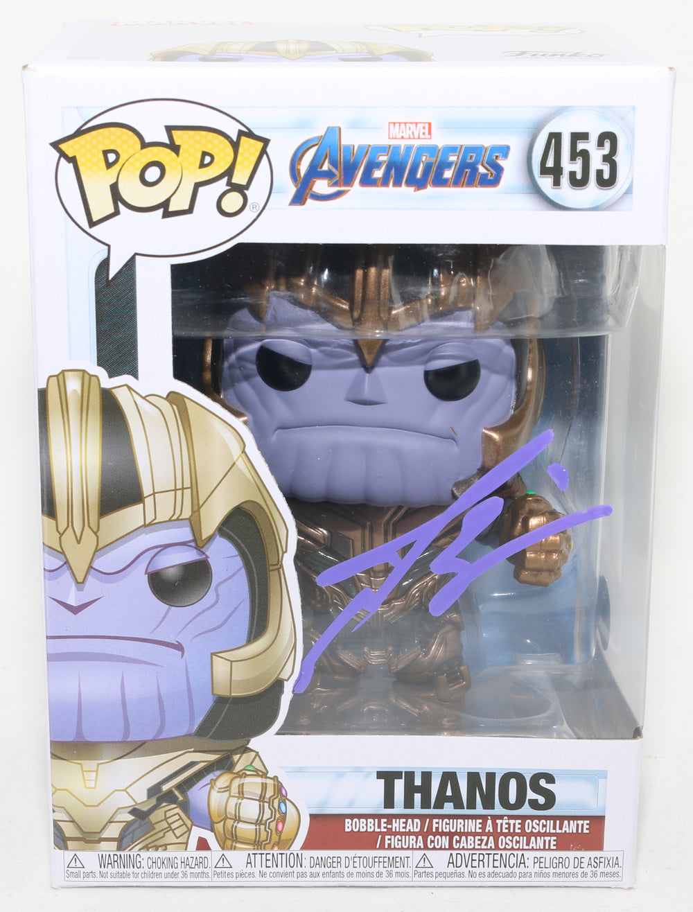 Josh Brolin as Thanos in Avengers: Endgame (Beckett Witnessed) Signed Funko POP! #453