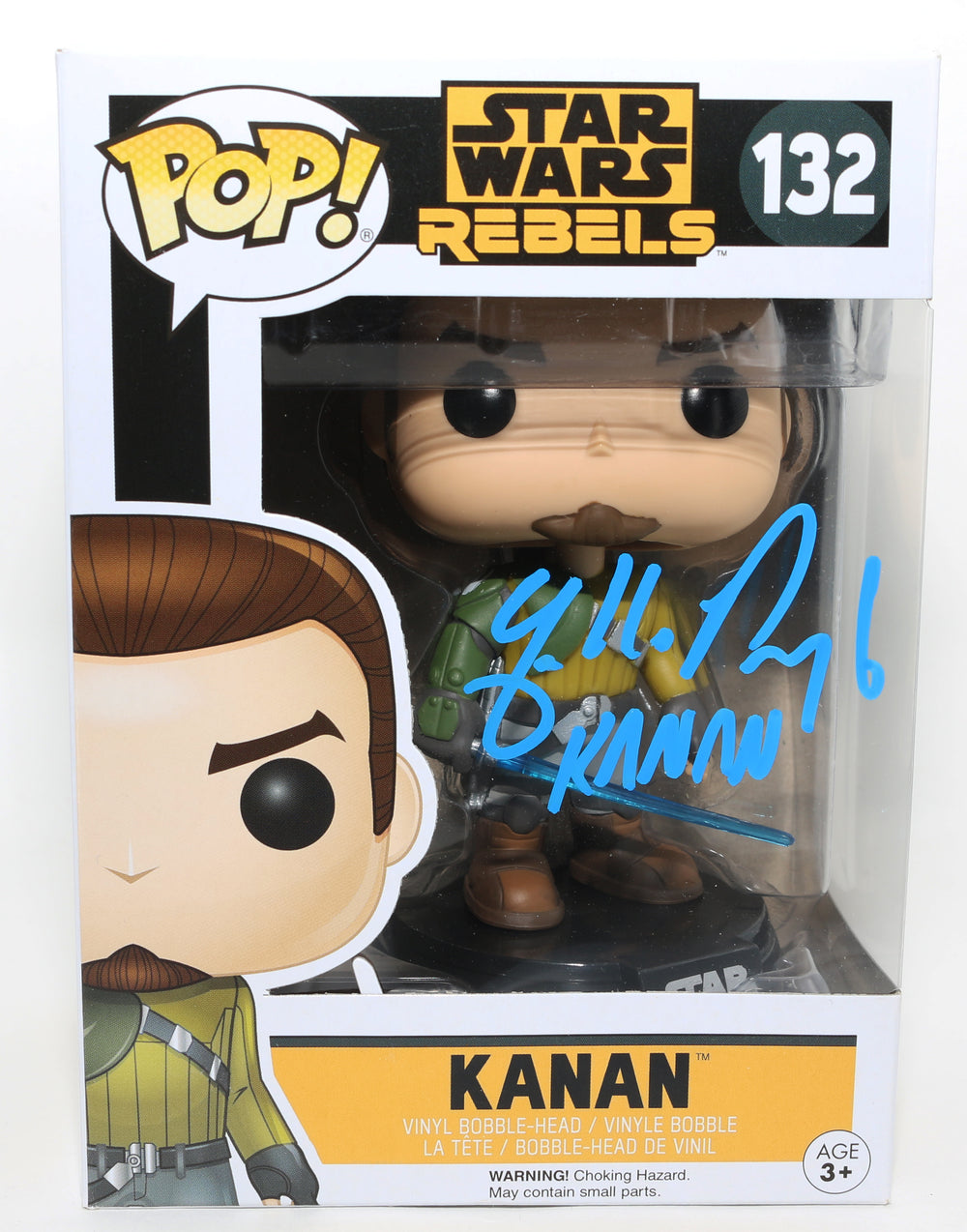 Freddie Prinze Jr. as Kanan in Star Wars: Rebels Signed Funko POP! #132 with Character Name