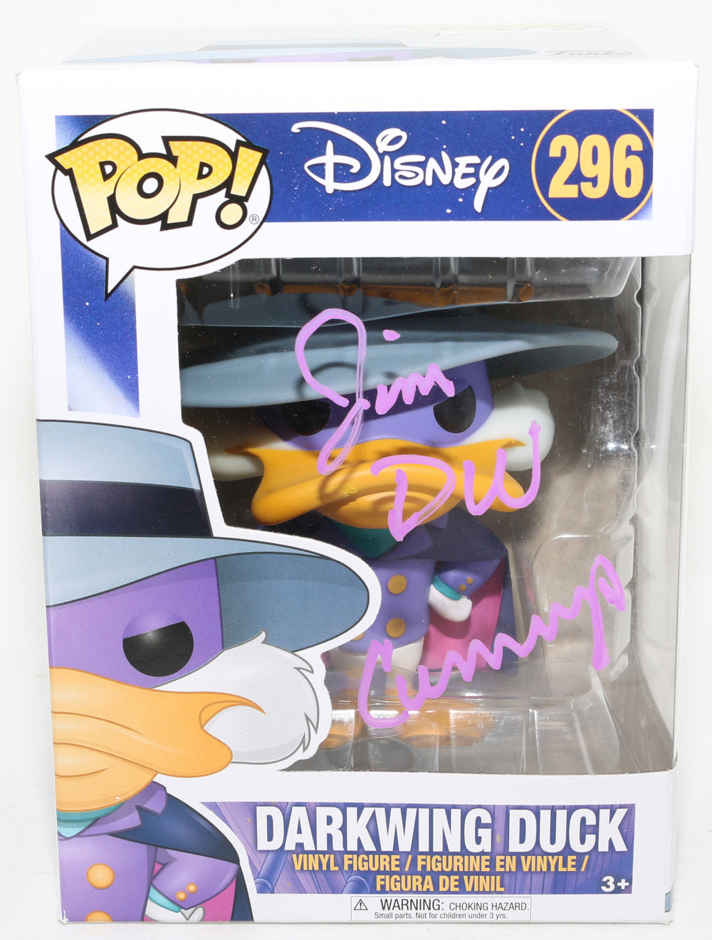 Jim Cummings as Darkwing Duck in Disney's Darkwing Duck Signed Funko POP! #296