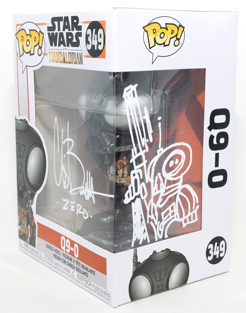 
                  
                    Christopher Bartlett as Q9-0 in Star Wars: The Mandalorian Signed Funko POP! #349 with Character Name & Sketch
                  
                
