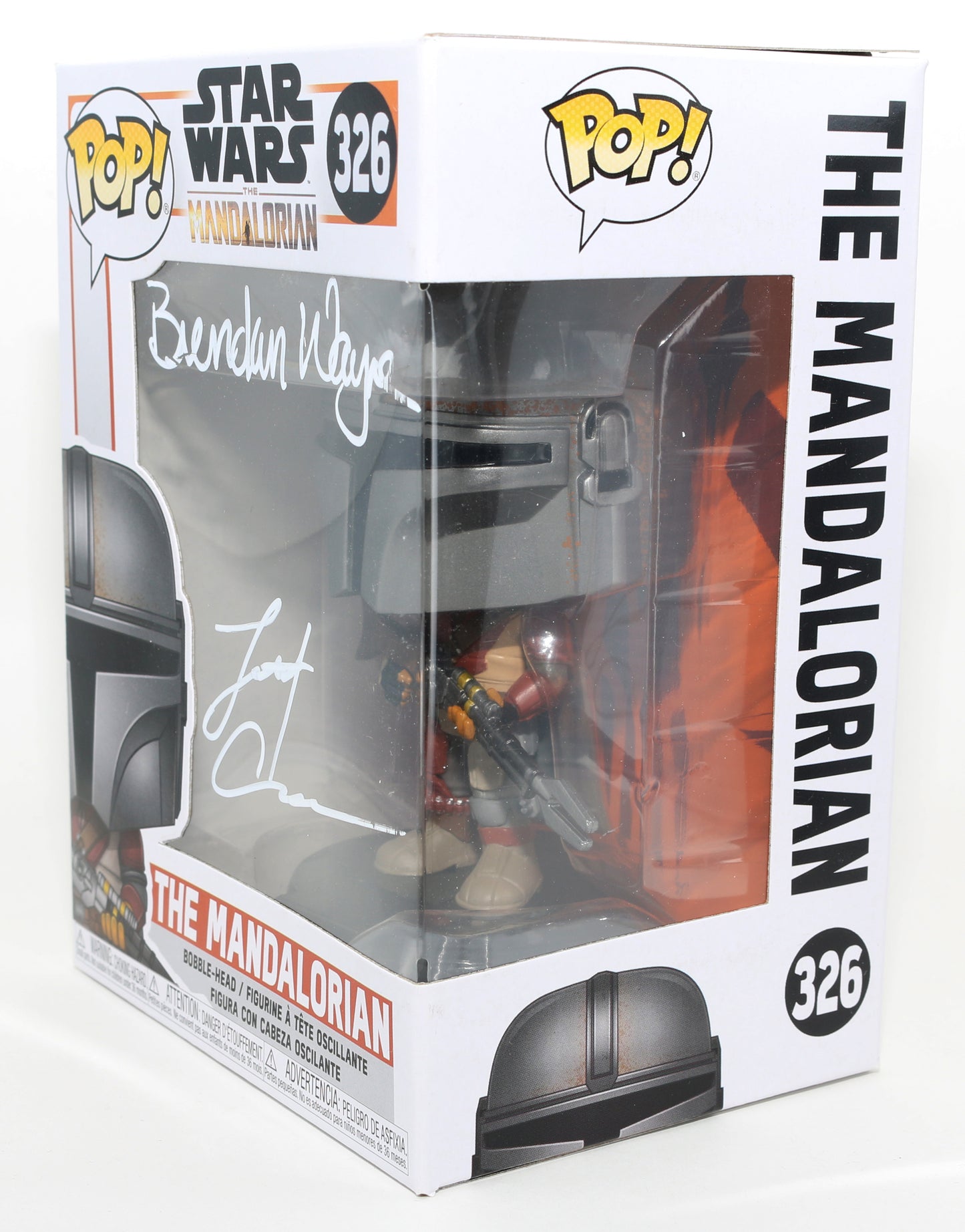 
                  
                    Lateef Crowder & Brendan Wayne as The Mandalorian in Star Wars: The Mandalorian Signed Funko POP!  #326
                  
                