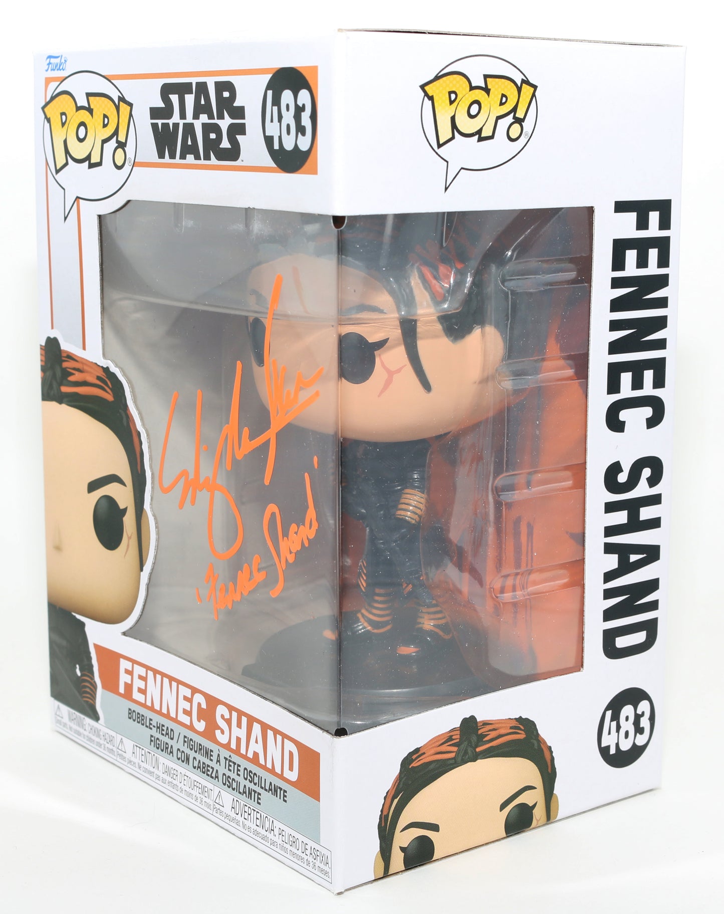 
                  
                    Ming-Na Wen as Fennec Shand in Star Wars: The Mandalorian Signed Funko POP! #483 with Character Name
                  
                