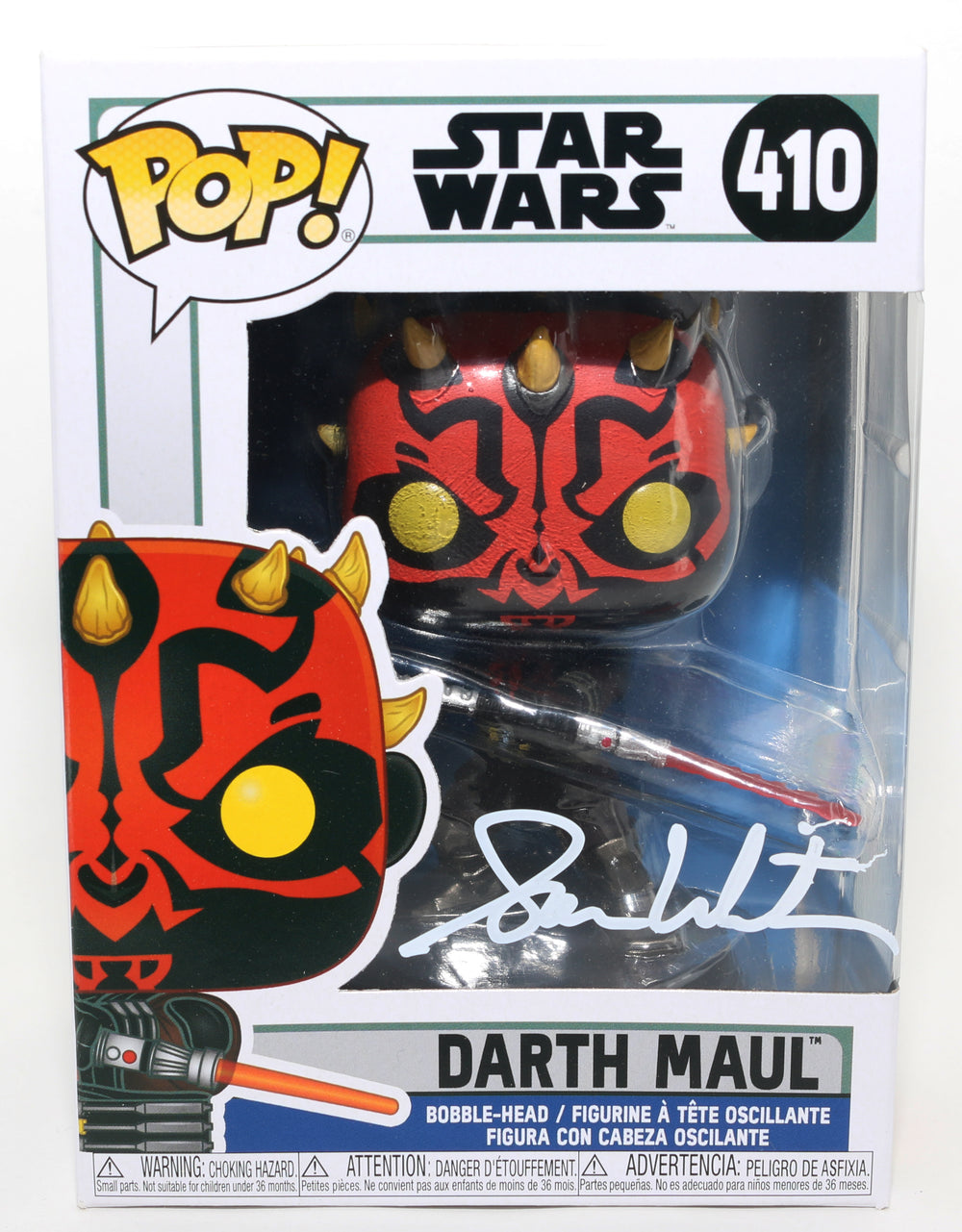 Sam Witwer as Darth Maul in Star Wars: The Clone Wars (SWAU) Signed Funko POP! #410