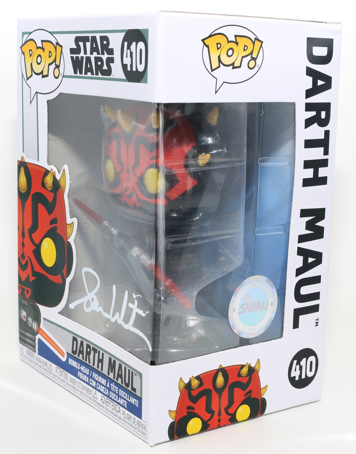 
                  
                    Sam Witwer as Darth Maul in Star Wars: The Clone Wars (SWAU) Signed Funko POP! #410
                  
                