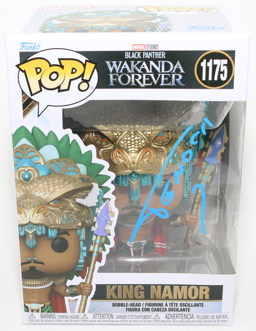 Tenoch Huerta as King Namor in Black Panther: Wakanda Forever (SWAU) Signed Funko POP! #1175