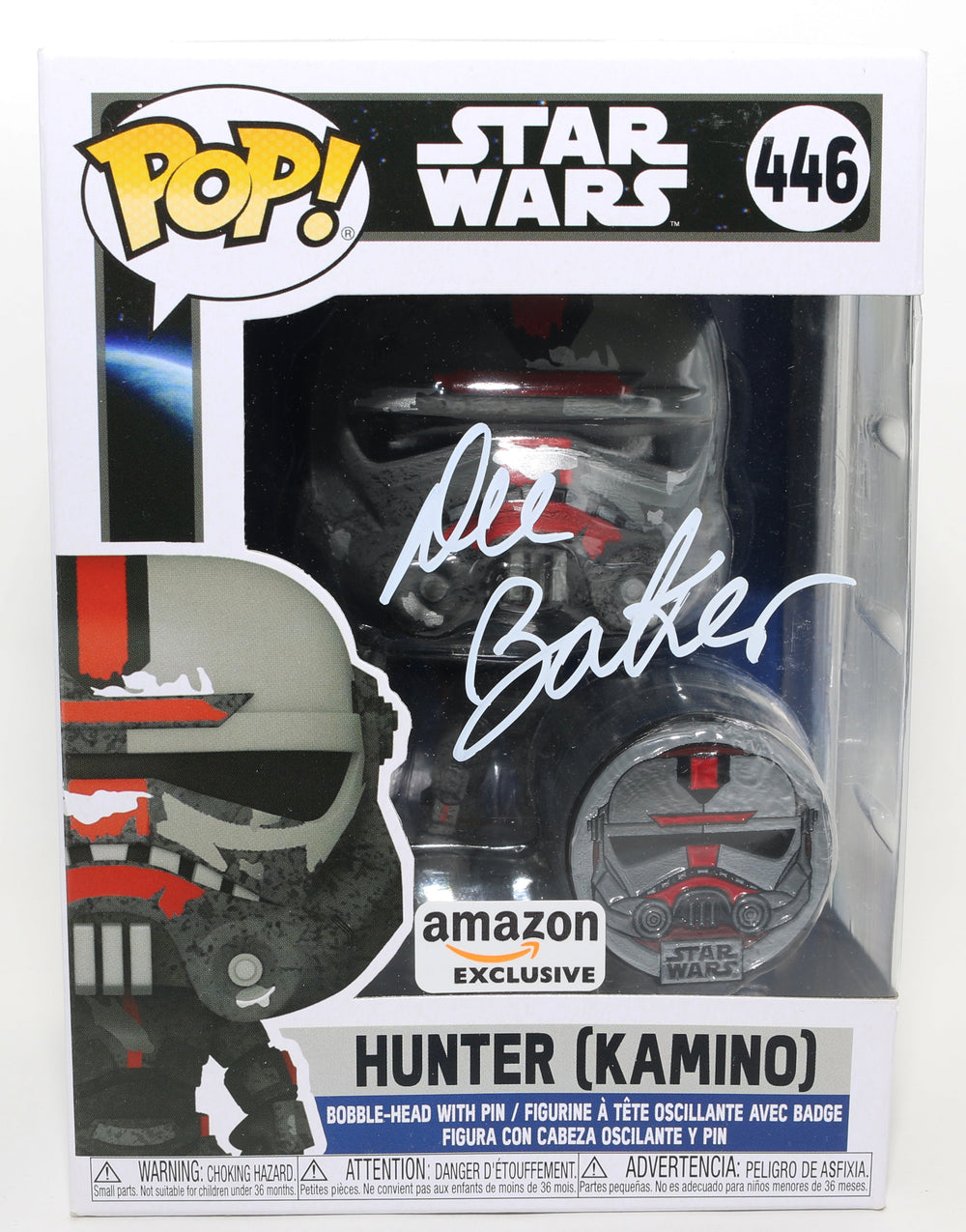 Dee Bradley Baker as Hunter (Kamino) in Star Wars: The Bad Batch Amazon Exclusive Signed Funko POP! #446