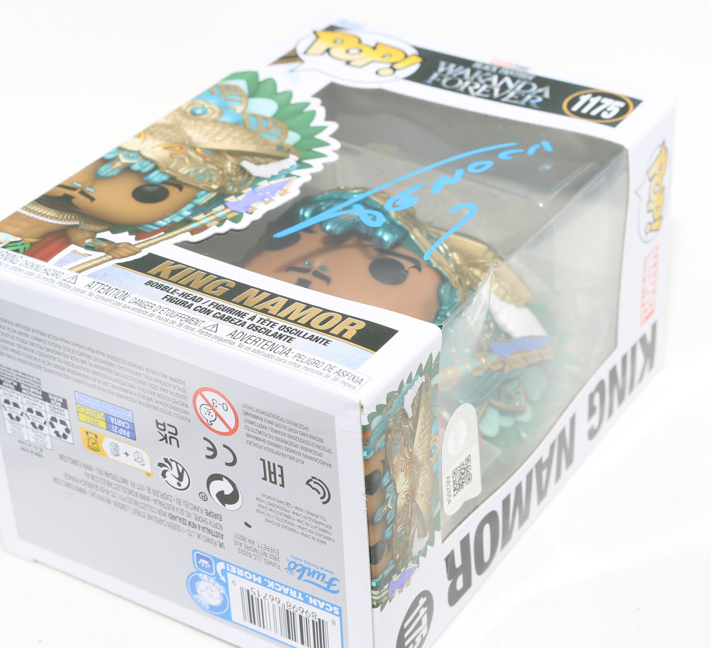 
                  
                    Tenoch Huerta as King Namor in Black Panther: Wakanda Forever (SWAU) Signed Funko POP! #1175
                  
                