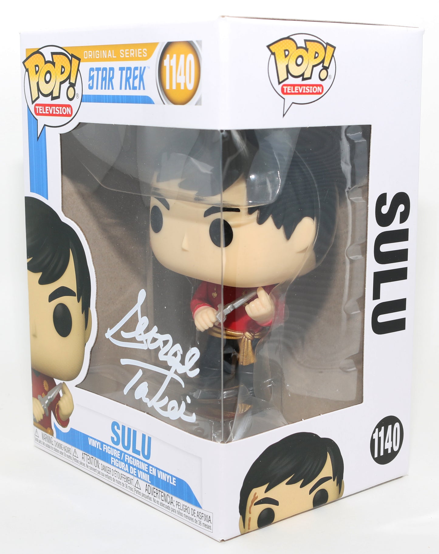
                  
                    Gerorge Takei as Sulu in Star Trek The Original Series Signed Funko POP! #1140
                  
                