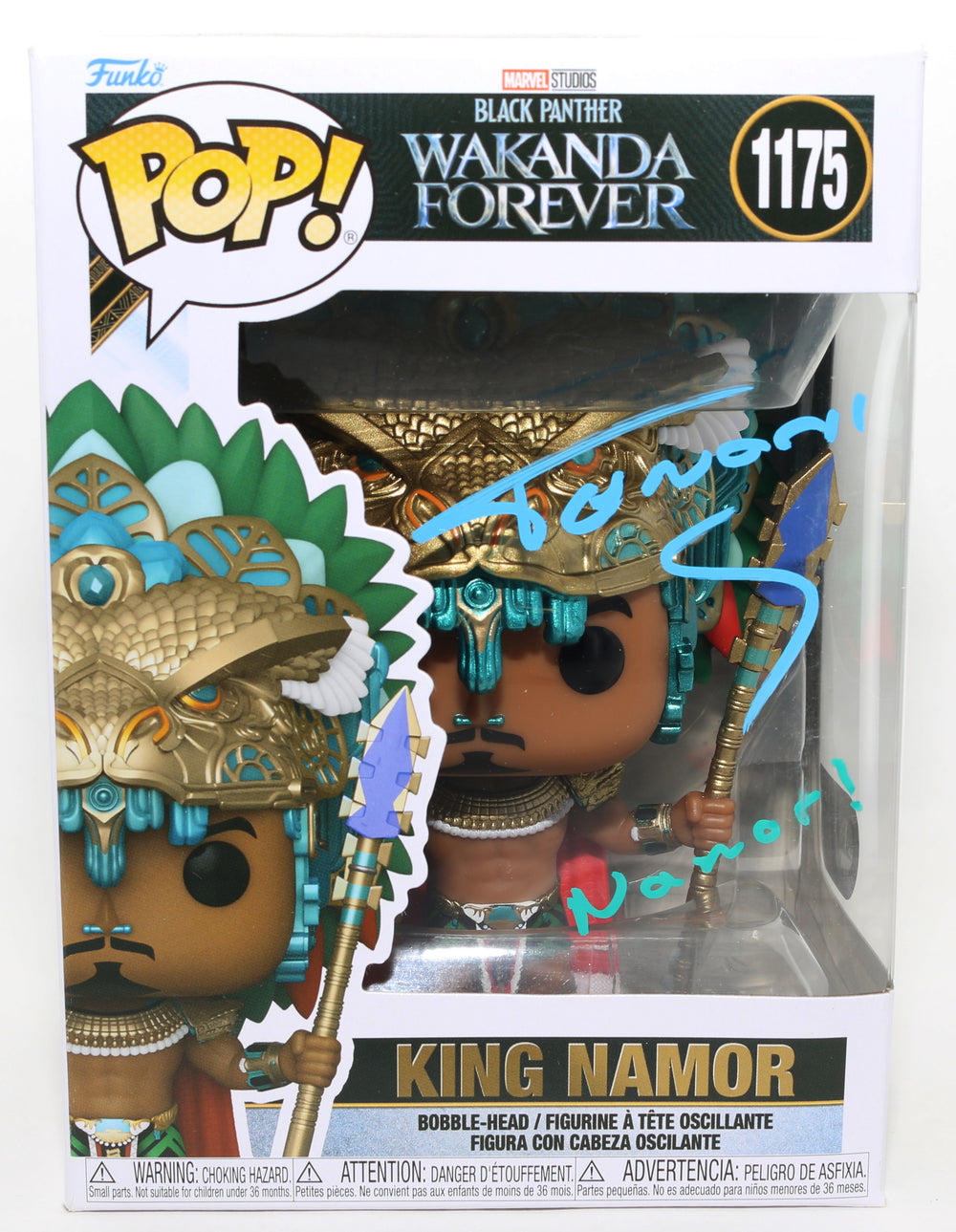 Tenoch Huerta as King Namor in Black Panther: Wakanda Forever (SWAU) Signed Funko POP! #1175 with Character Name