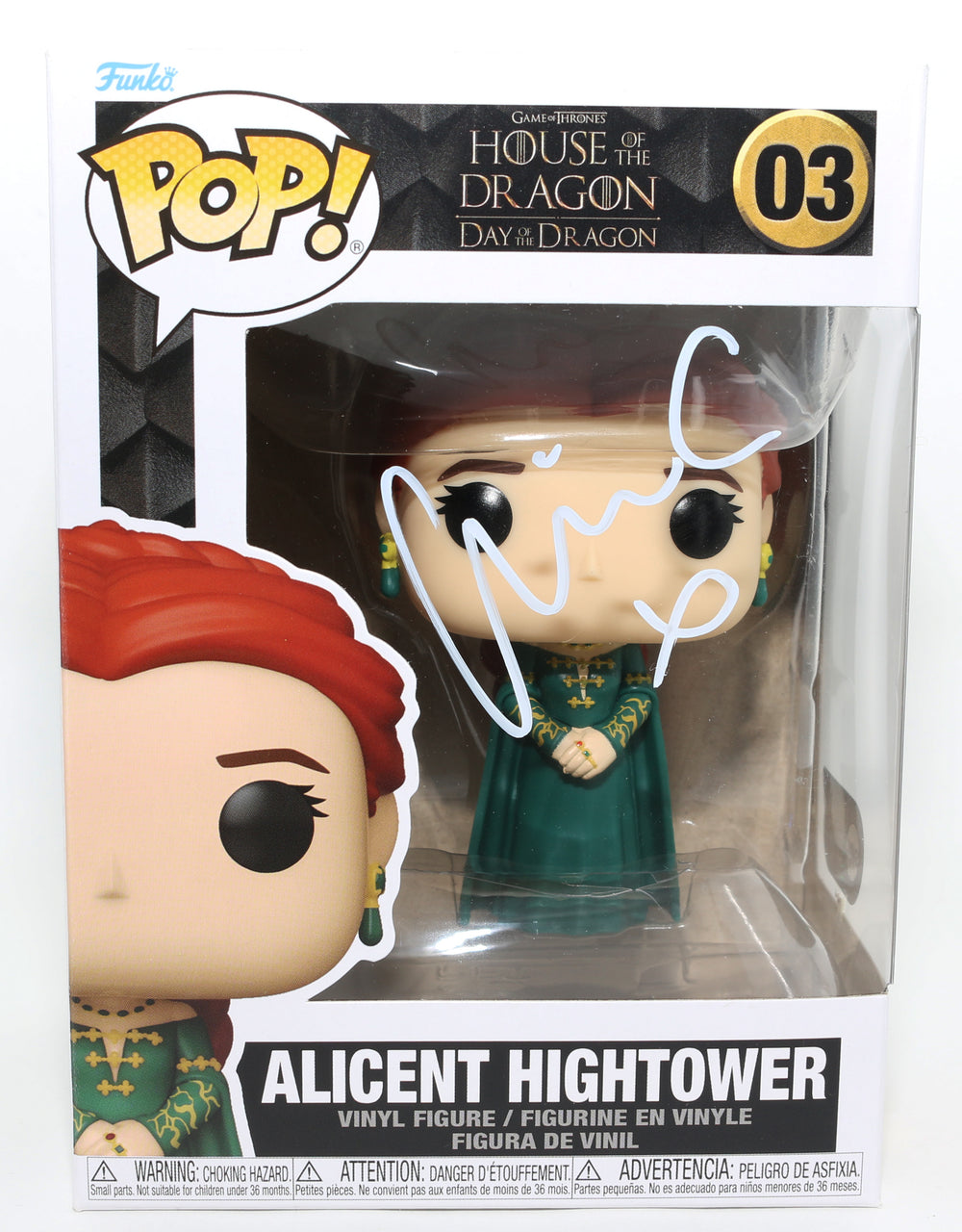 Olivia Cooke as Alicent Hightower in House of the Dragon (SWAU) Signed Funko POP! #03