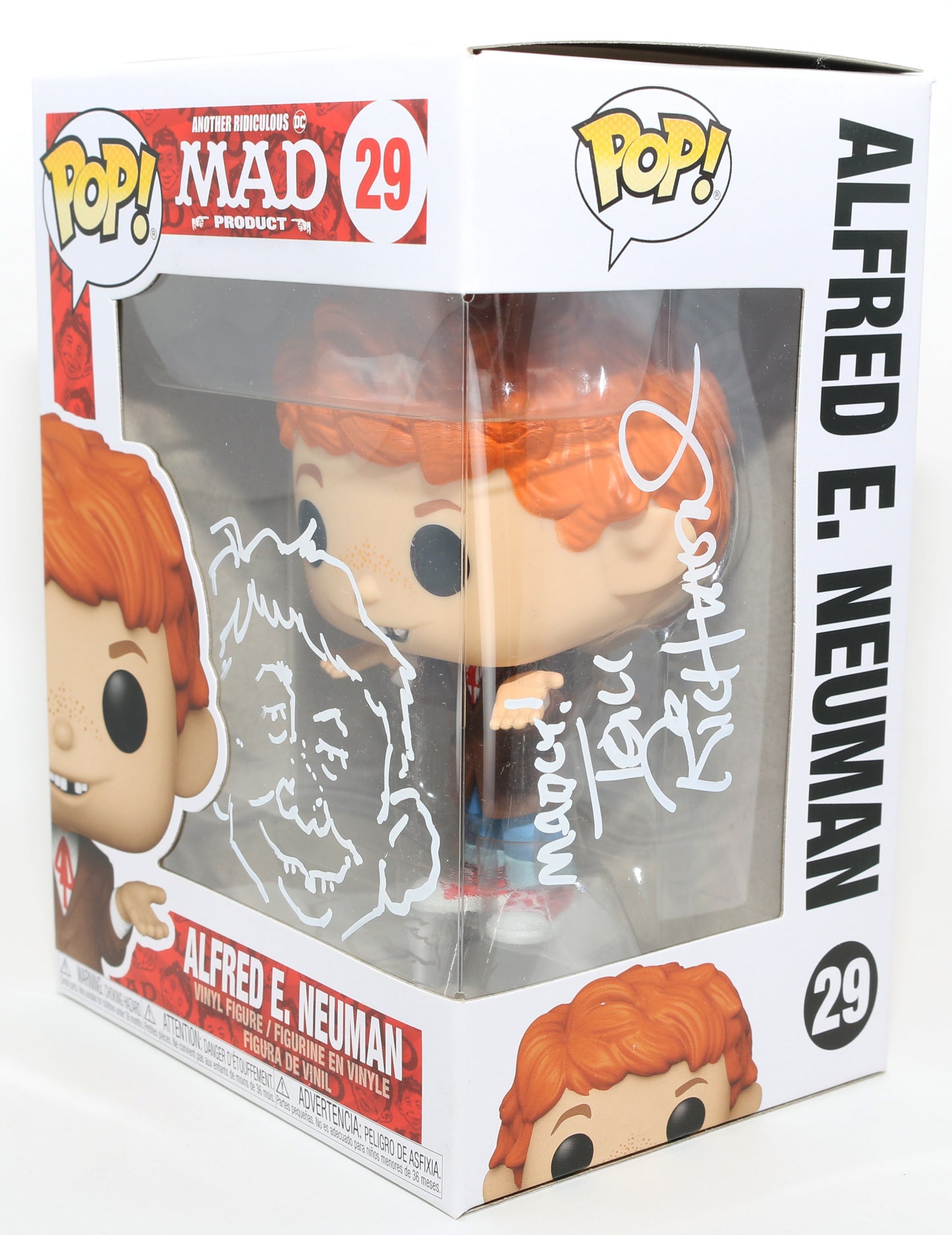 
                  
                    Tom Richmond Alfred E. Neuman Artist for Mad Magazine Signed Funko POP! #29 with Character Name & Sketch
                  
                