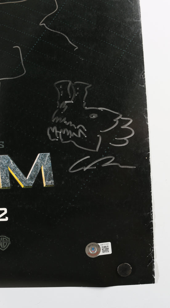 
                  
                    Pacific Rim 27x39.5 Poster Cast Signed by Director Guillermo Del Toro with Sketch Art, Hugo Martin, David Meng, Charlie Hunnam, Ron Perlman, Robin Thomas, John Giang, Guy Davis, John Rosengrant, Trevor Hensley, Nelson Hall, & Kevin Kutchaver
                  
                