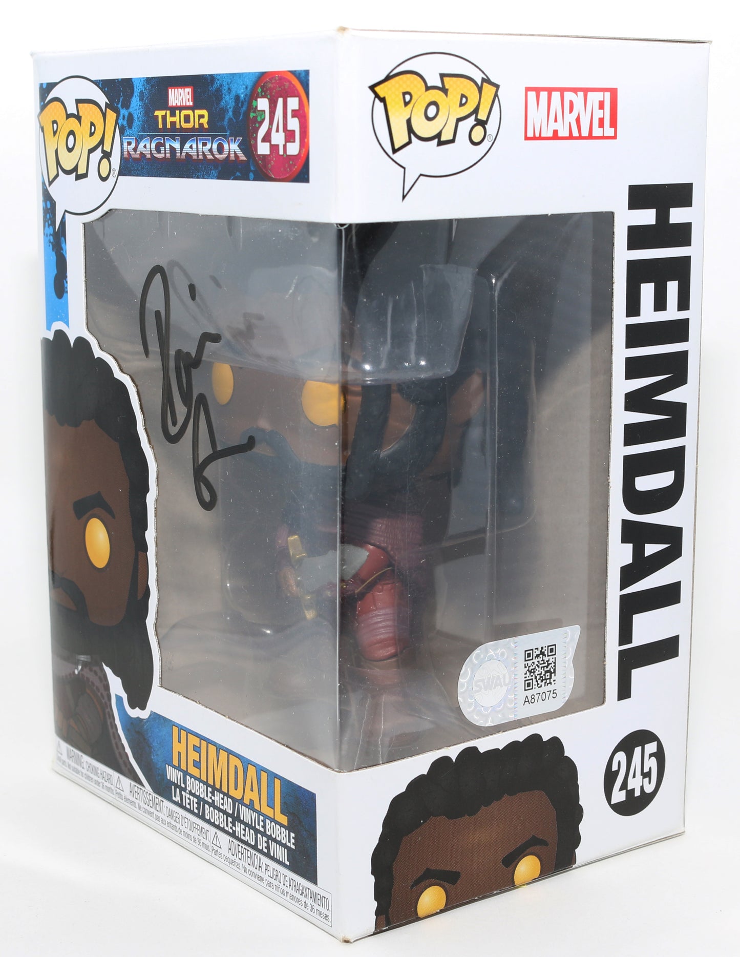 
                  
                    Idris Elba as Heimdall in Thor: Ragnarok (SWAU) Signed Funko POP! #245
                  
                