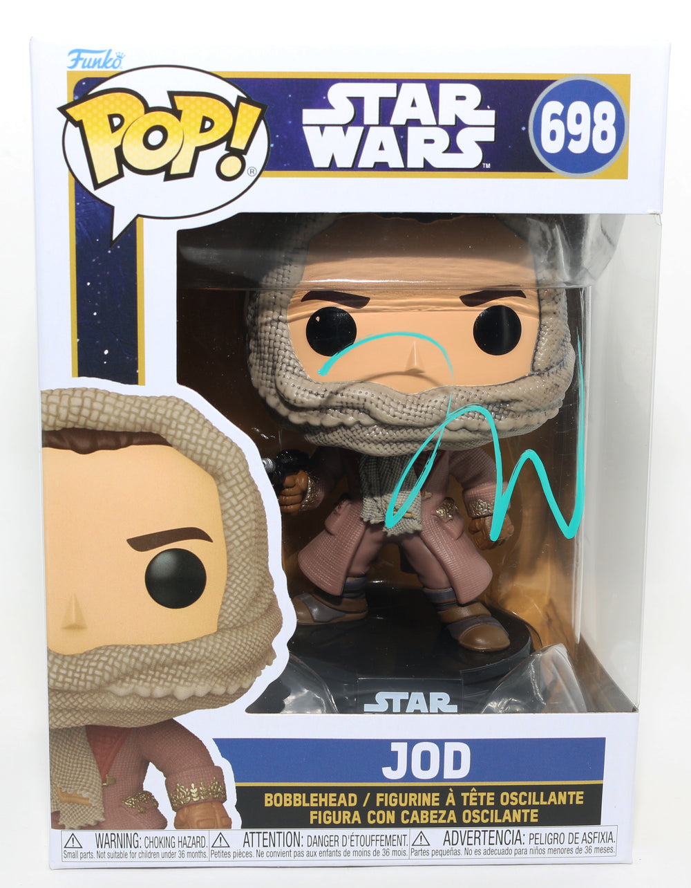 Jude Law as Jod Na Nawood in Star Wars: Skeleton Crew Signed Funko POP! #698