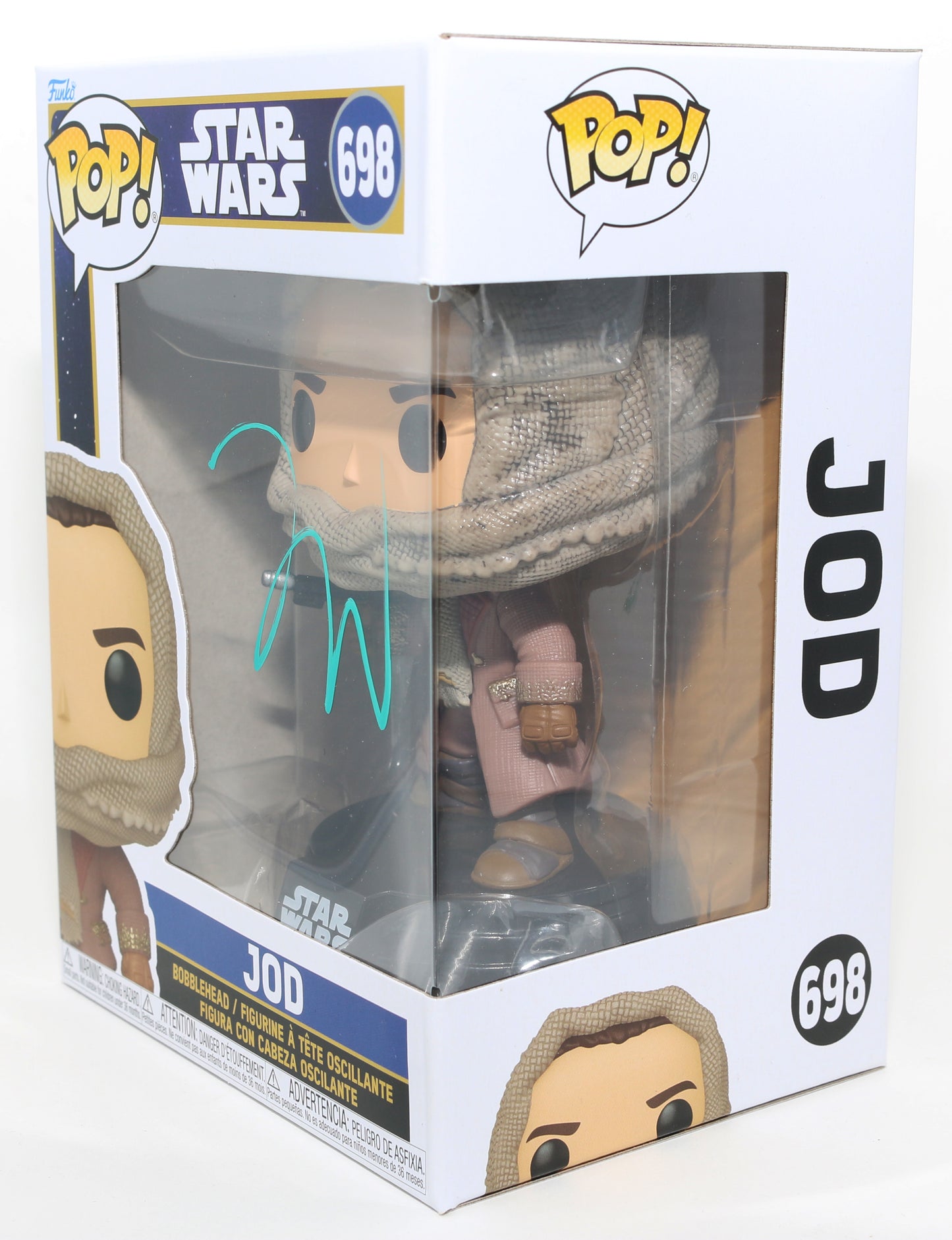 
                  
                    Jude Law as Jod Na Nawood in Star Wars: Skeleton Crew Signed Funko POP! #698
                  
                