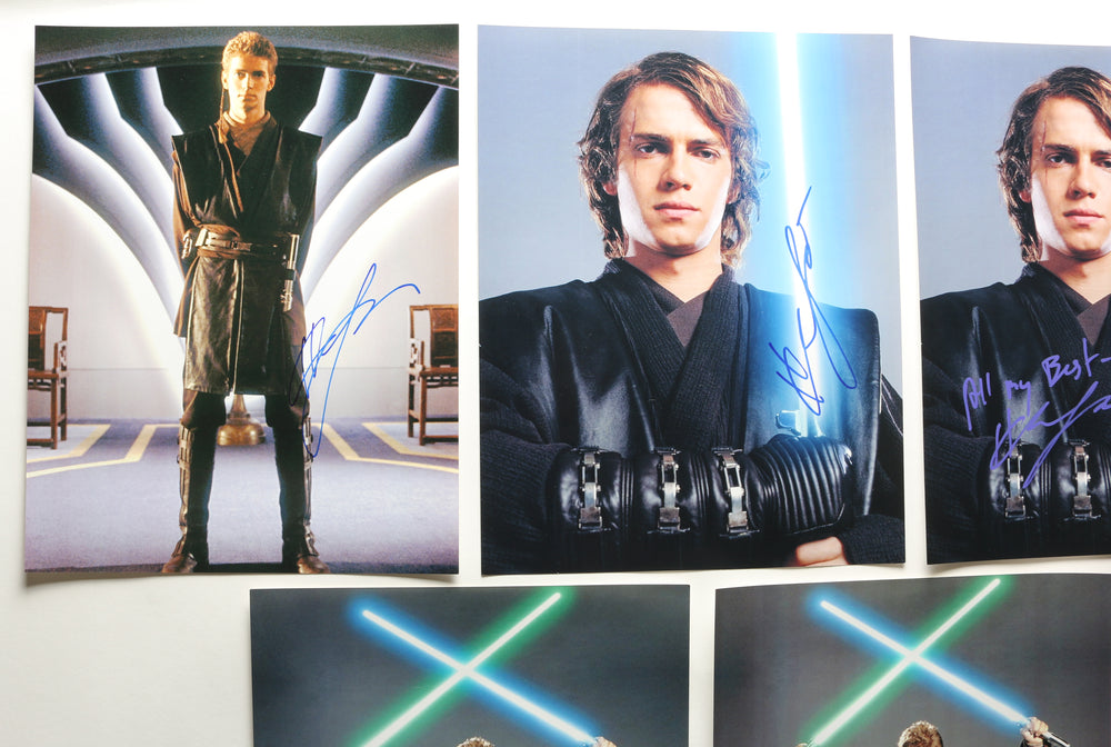 
                  
                    Hayden Christensen as Anakin Skywalker in the Star Wars Prequel Trilogy Signed 11x14 Photo 5pc LOT
                  
                