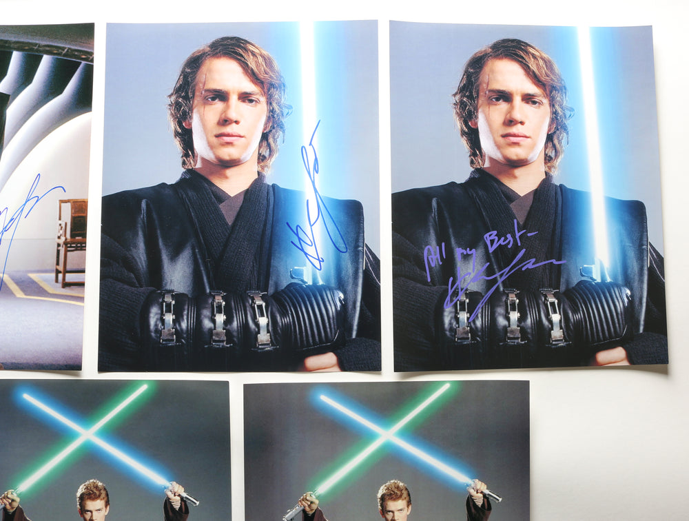 
                  
                    Hayden Christensen as Anakin Skywalker in the Star Wars Prequel Trilogy Signed 11x14 Photo 5pc LOT
                  
                