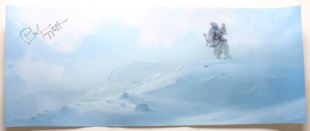 Phil Tippett ILM Visual Effects Artist for Star Wars: The Empire Strikes Back Signed 12x30 Poster