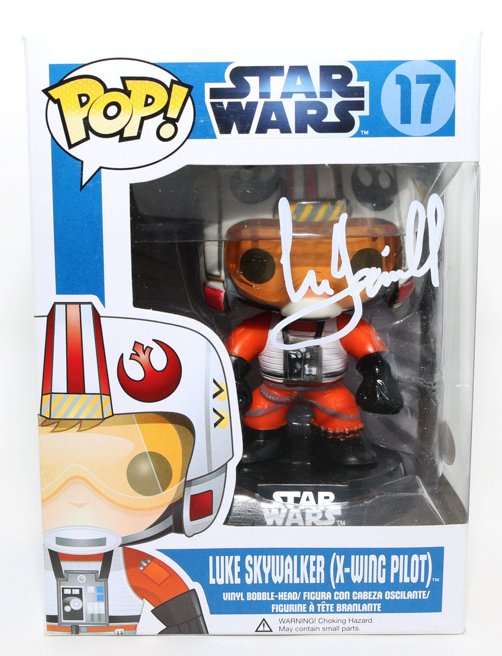 Mark Hamill as Luke Skywalker [X-Wing Pilot] in Star Wars: A New Hope (JSA) Signed Funko POP! #17