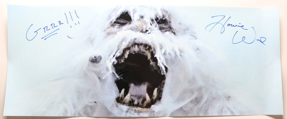 Howie Weed as Wampa in Star Wars: The Empire Strikes Back Signed 12x30 Poster