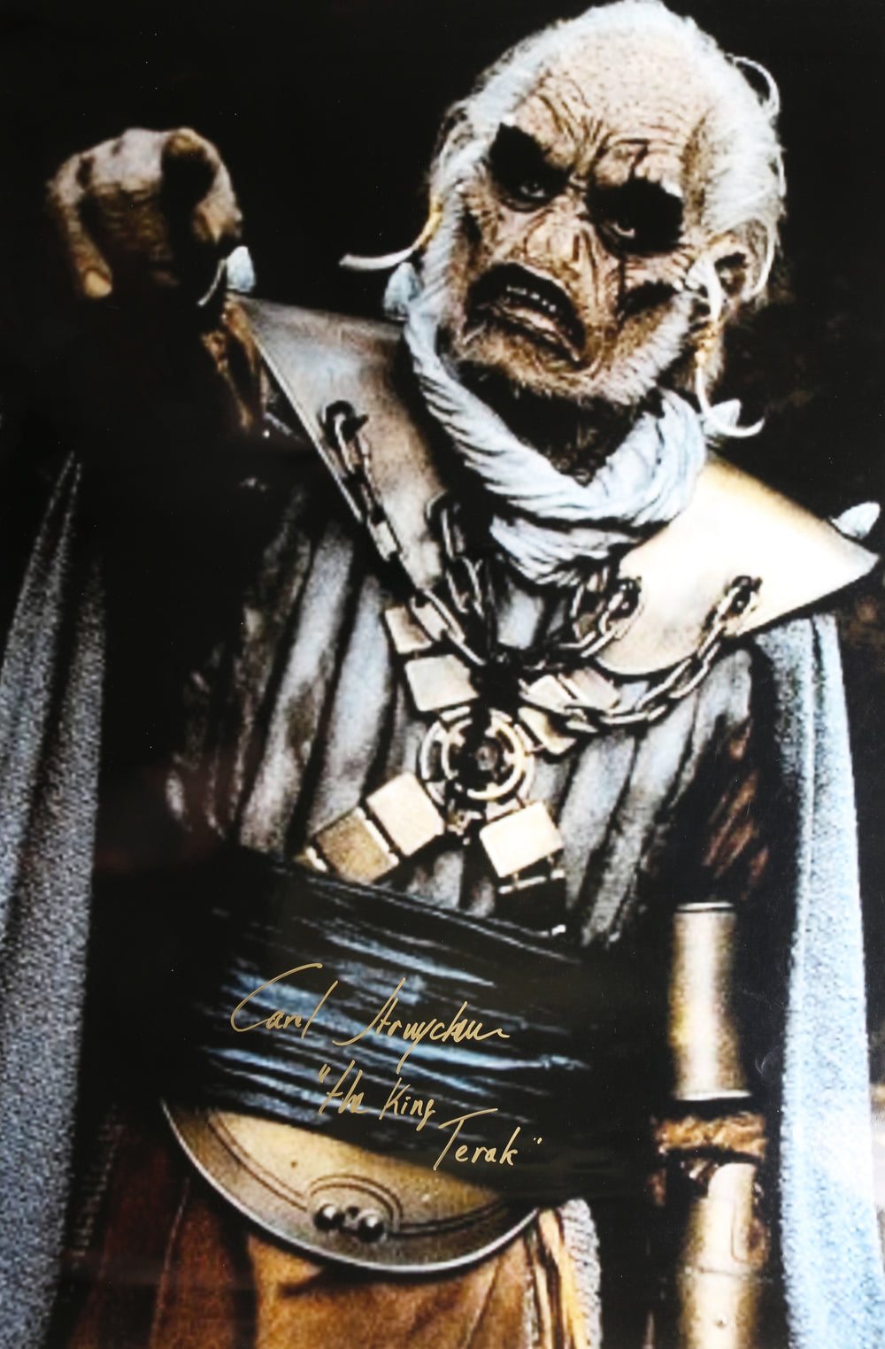 Carel Struycken as Terak in Star Wars Ewoks: The Battle for Endor Signed 20x30 Poster with Character Name