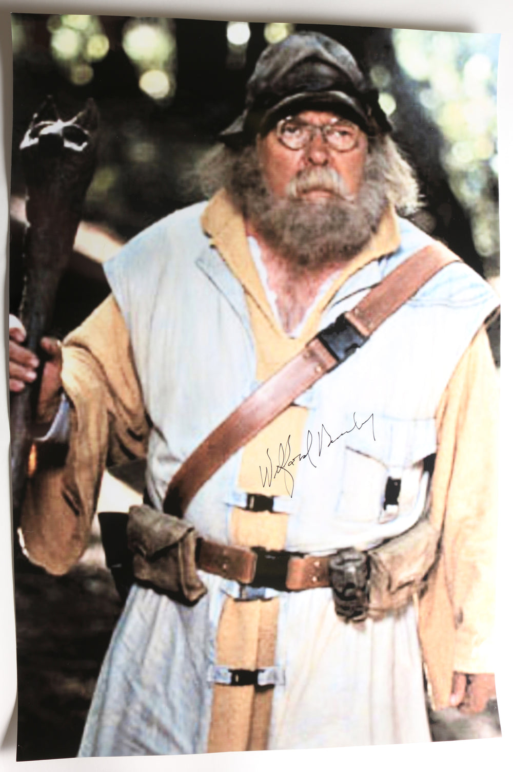 Wilford Brimley as Noa Briqualon in Star Wars Ewoks: The Battle for Endor Signed 20x30 Poster