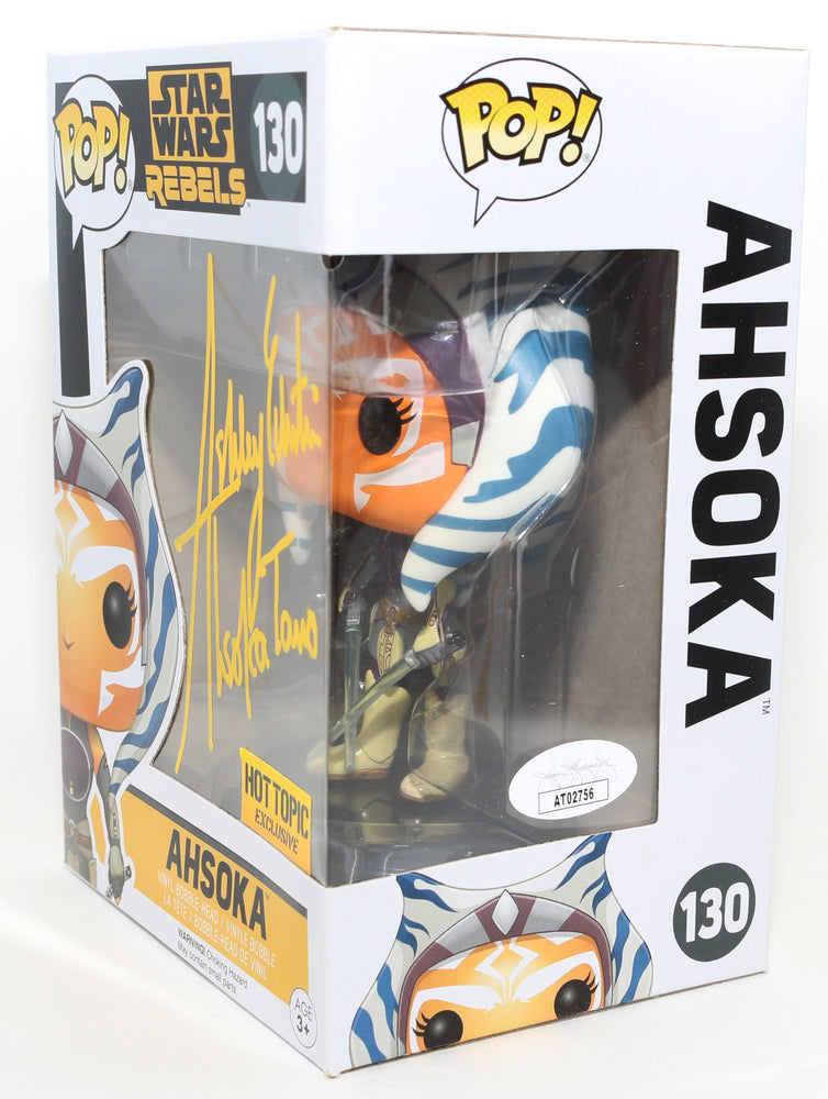 
                  
                    Ashley Eckstein as Ahsoka Tano in Star Wars: Rebels Hot Topic Exclusive (JSA) Signed Funko POP! #130 with Character Name
                  
                