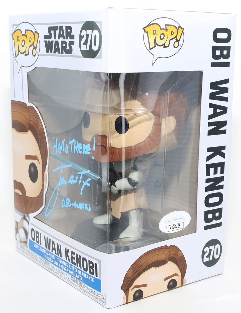 
                  
                    James Arnold Taylor as Obi-Wan Kenobi in Star Wars: The Clone Wars (JSA) Signed Funko POP! #270 with Character Name & Quote
                  
                